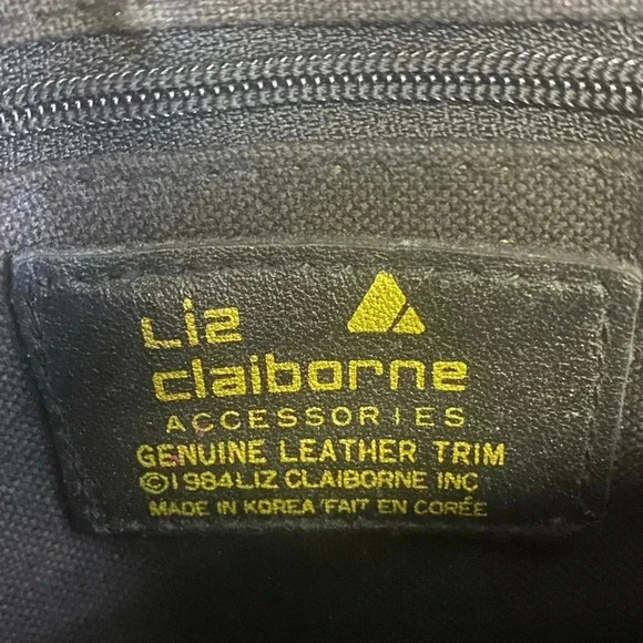 Liz Claiborne vintage black crossbody handbag - Picture 9 of 14